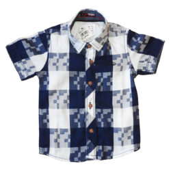 Short Sleeves Shirt “Checkered” – Blue & White