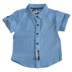 Short Sleeves Shirt “Collar” – Blue