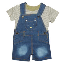 Ensemble Salopette Jeans – Militaire