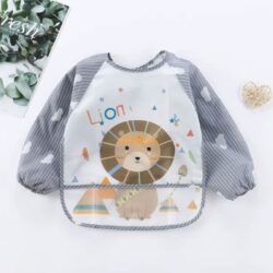 Bib Apron “Lion” – Grey