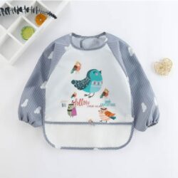 Bib Apron “Bird” – Grey