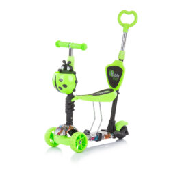 Scooter with handle “Kiddy”  – Green Graffiti
