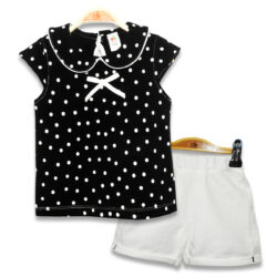 T- Shirt Set “Dotted” – Black & White