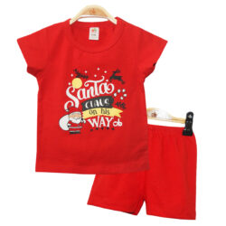 T- Shirt Set ” Santa Claus ” – Red