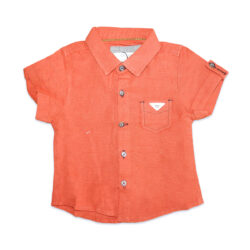 Short Sleeves Shirt Collar – Orange