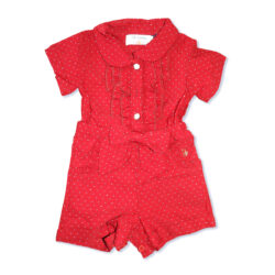 Jumpsuit Short “Frill”- Red