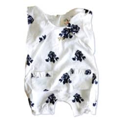 Jumpsuit Short “Flower”- White