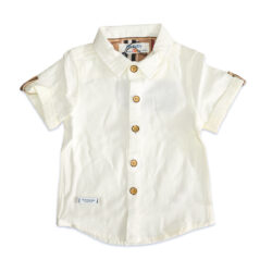 Short Sleeves Shirt Collar – Off White