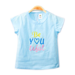 T-Shirt “Be You Tiful” – Light Blue