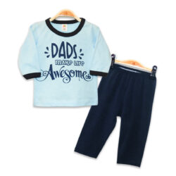 T-shirt Set “Awesome Dad” – Blue