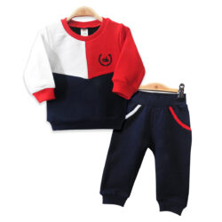 Jogger Set – Red, White and Navy