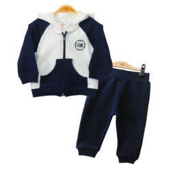 Jogger Set – Navy and White