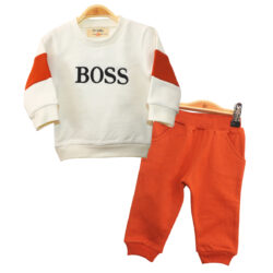 Jogger Set “Boss” – Creme & Rust