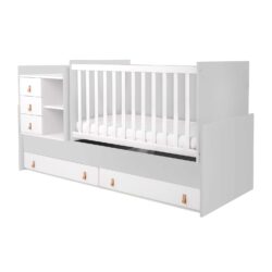 Wooden Cot “Lorena” – Grey