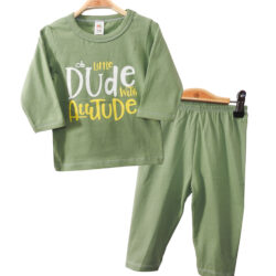 T-shirt Set “Dude” – Olive