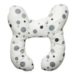 Baby Neck Support “Dotted” – White