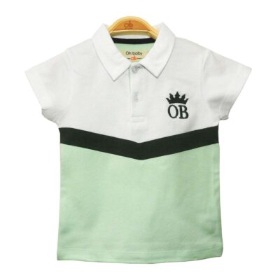 Ens T-Shirt Set "OB" - Green & White - Image 3