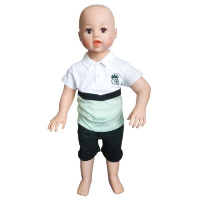 Ens T-Shirt Set "OB" - Green & White - Image 2