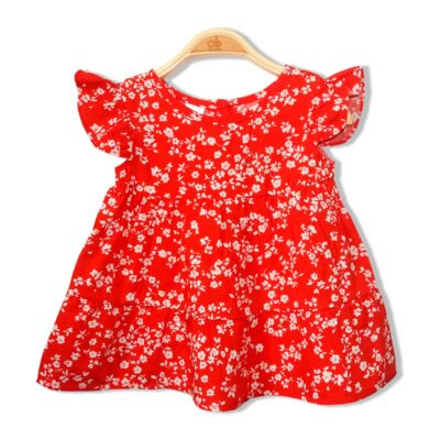 Dress "Floral"- Red