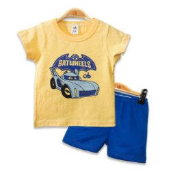T- Shirt Set “Batwheels” – Yellow and Blue