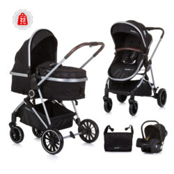 Stroller Set “Aura” – Obsidian Silver