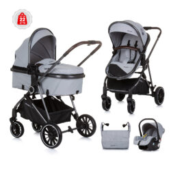 Stroller Set “Aura” – Ash Grey