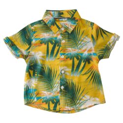 Short Sleeves Shirt “Tropical” – Yellow