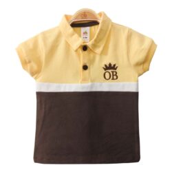 T-Shirt “OB” – Yellow & Brown