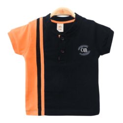 T-Shirt “OB” – Navy & Orange