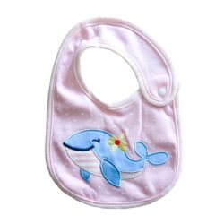 Bavoir Funky “Whale” – Pink