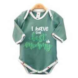 Bodysuit 2 ways ML “Best Mommy” – Green