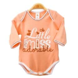 Bodysuit 2 ways ML “Miss Adorable” – Salmon