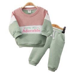 Jogger Set “Miss Adorable” – Pink & Mint