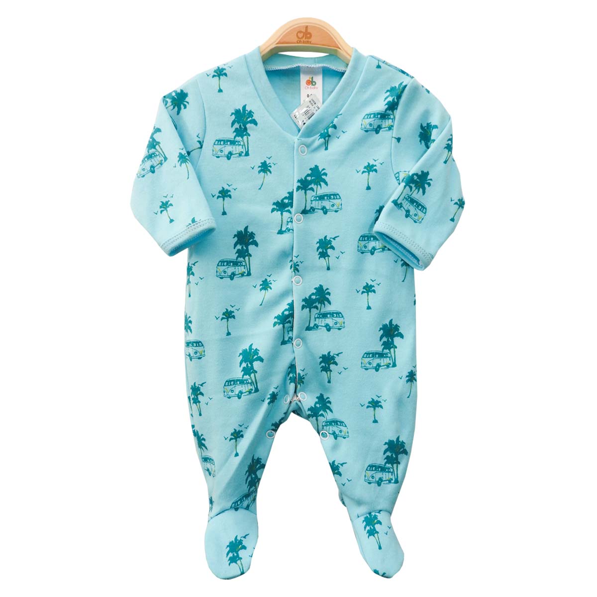Babygrow "Coconut Tree" - Blue