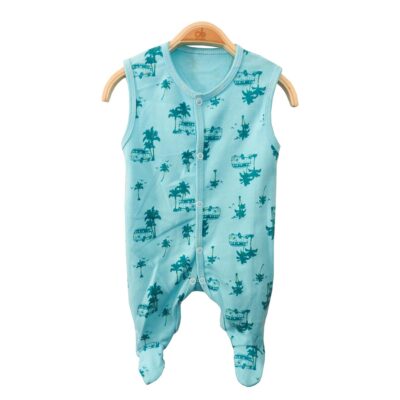 Babygrow 3pcs "Coconut Tree" - Blue - Image 3