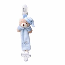 Fy Bear Pacifier Holder – Blue