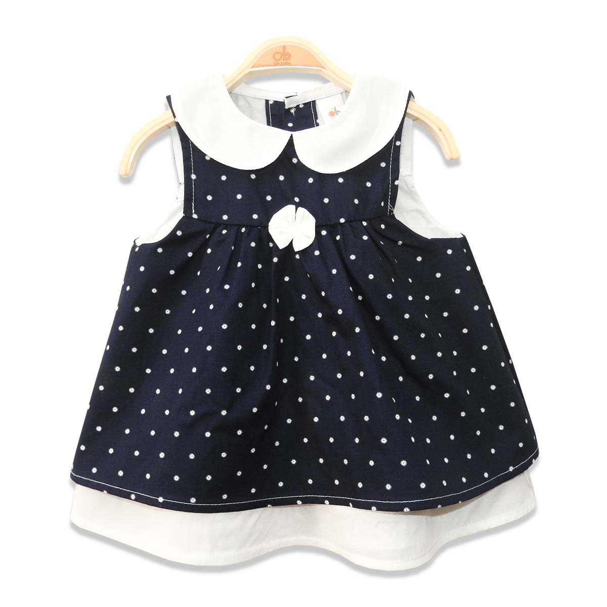Dress “Bow & Collar”- Navy