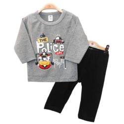 T-shirt Set “Police” – Grey & Black