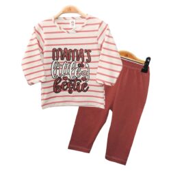 T-shirt Set “Mama Little Bestie” – Stripe