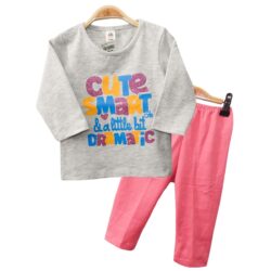 T-shirt Set “Dramatic” – Grey & Pink