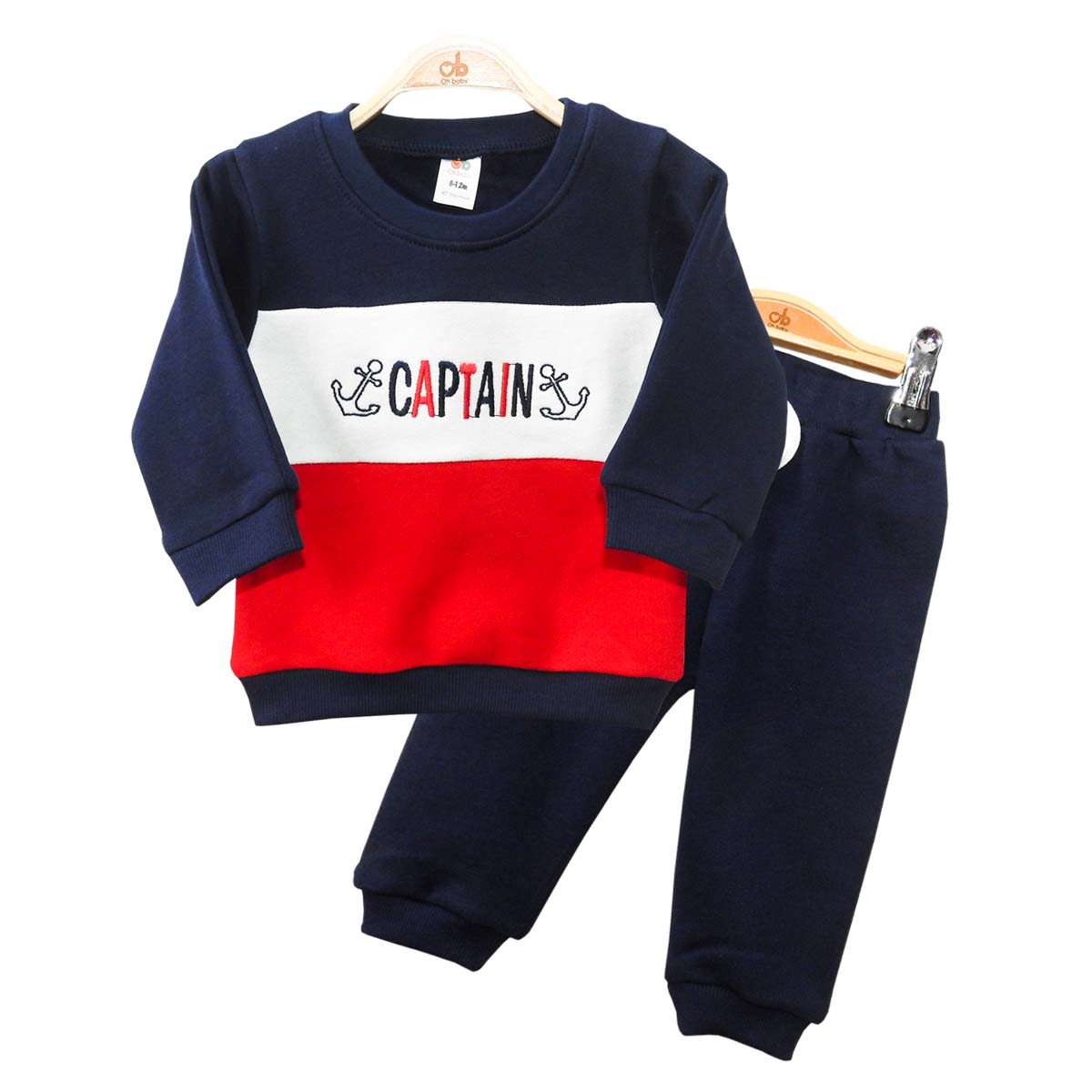 Jogger Set "Captain" - Navy, White & Red
