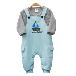 Ensemble Salopette “Little Sailor” – Blue