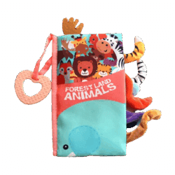 Cloth Book + Teether – Wild Animal