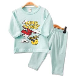 T-shirt Set “Super Wings” – Turquoise