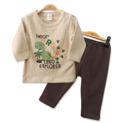 T-shirt Set “Dino Explorer” – Beige