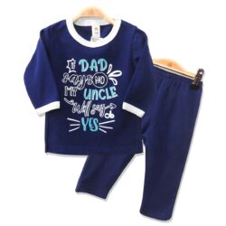 T-shirt Set “Uncle will say yes” – Navy