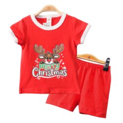 T- Shirt Set “Merry Christmas” – Red
