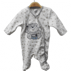 Babygrow Velour “koala” – Off White
