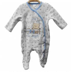 Babygrow Velour “You are my friend” – Blue