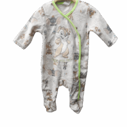 Babygrow Velour “Hug for you” – Off White
